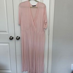 Light pink cotton jumpsuit